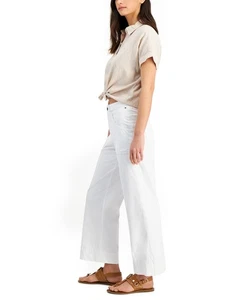 Pantalones de pierna ancha para mujer Tommy Hilfiger (blanco, 6) - Imagen 1 de 4