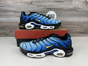 **Men's Nike Air Max Plus OG Black Sky Hyper Blue Shoes DX0755 001 NEW - Picture 1 of 10