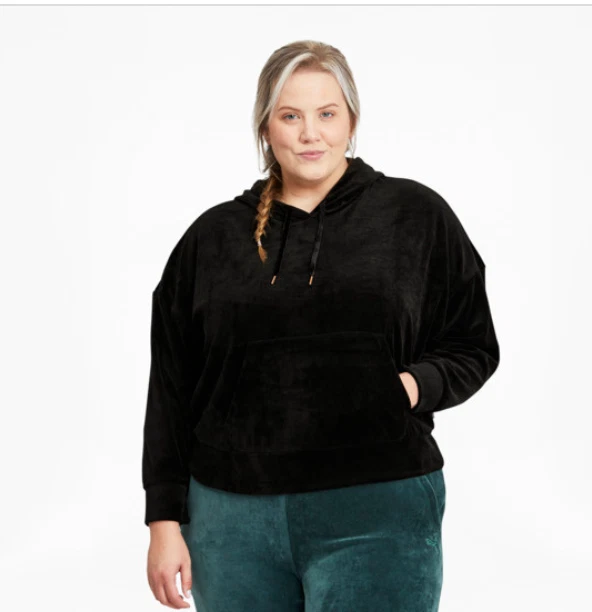 Puma Plus Size Her Velour Pullover Hoodie Womens Size 3X Sweatshirt