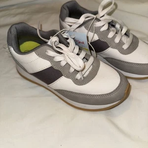 Cat And Jack Kinder Tennisschuhe Größe 1 grau & weiß Sneaker Neu mit Etikett AF016 Brock - Bild 1 von 9
