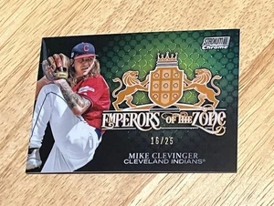 Mike Clevinger 2020 Topp Stadium Club Chrome EMPERORS OF THE ZONE ORANGE #d/25 - Bild 1 von 2