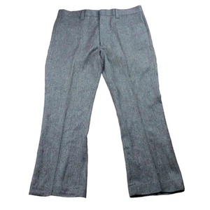 Vtg 60s 70s Mens 38x28 Pants FARAH Flare Leg Disco Hippie - Picture 1 of 11