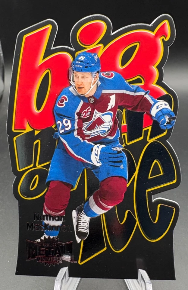 2021-22 Skybox Metal Universe NATHAN MACKINNON Big Man On Ice Die-Cut #BM-10 - Image 1 of 3