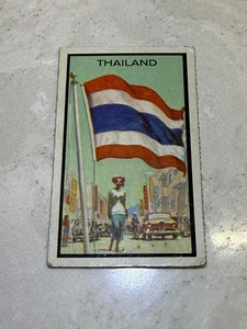 1963 Topps Midgee Flags of the World Card # 87 THAILAND - Picture 1 of 2