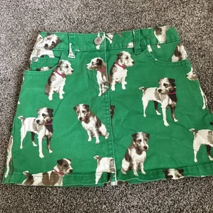 Mini Boden Girls' Skirt Terrier Dog Pattern 6-7Y - Picture 1 of 5