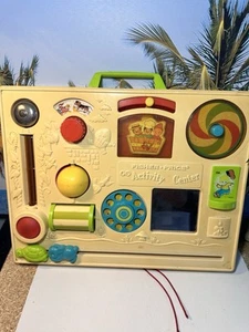 De colección 1973 Original Fisher Price Centro de Actividades Bebé Niño Cuna Tablero Ocupado - Imagen 1 de 17