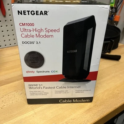 NETGEAR CM1000 DOCSIS 1000Mbps Cable Modem (CM1000-1AZNAS) - Image 1 of 2