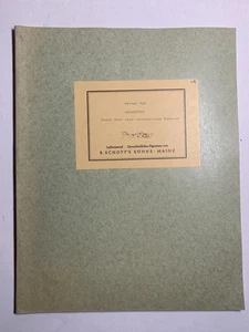 Notas.  Huevo. Obertura. Música sobre un romance perdido.  Partitura. - Imagen 1 de 1