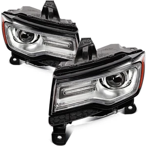 For 2014-2016 Jeep Grand Cherokee Chrome Housing w/Projector Headlight Assembly - Bild 1 von 8