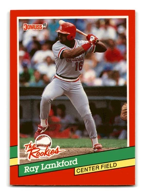 Ray Lankford 1991 Donruss The Rookies #8 St. Louis Cardinals Mint - Image 1 of 2