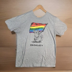 Pride "Ekoality" Tee Shirt Size Large Rainbow Flag Lgbtqia Pride Celebrate - Picture 1 of 6