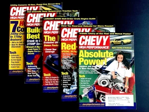 CHEVY HIGH PERFORMANCE MAGAZINE 2003 SET OF 5 - Imagen 1 de 6