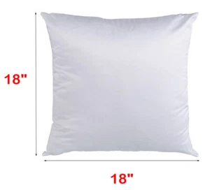 100 Stck. 18 Zoll Weiß Sublimation Leer Kissenhülle Heim Sofa Auto Dekor Kissenbezug - Bild 1 von 11
