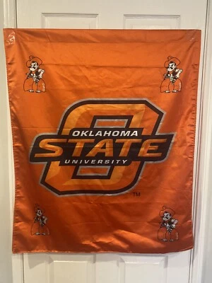 Oklahoma State University Cowboys OSU Vintage Pistol Pete Flag — 32x39 Inches - Image 1 of 4