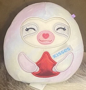 Squishmallows Taylor The Sloth Hershey’s Kisses 5” Plush Purple Pink Tie Dye - Picture 1 of 10