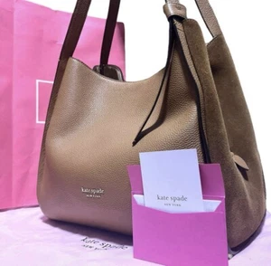 Kate Spade Knot Large Tote Bag, Grained Leather, Excellent Condition, Japan - Picture 1 of 10
