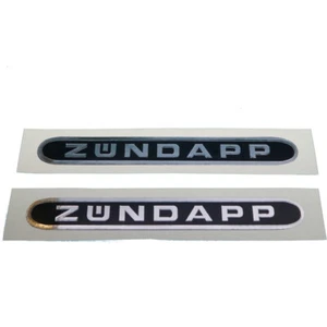 Zündapp Aufkleber Dekor Tank 517 127x15mm Schwarz/Chrom - Bild 1 von 1