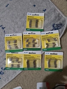 Set of 7  (5-Pk) Bussmann BP/MDL-AL Time Delay Assortment 1/4”- 1-1/4” 250VA - Picture 1 of 3