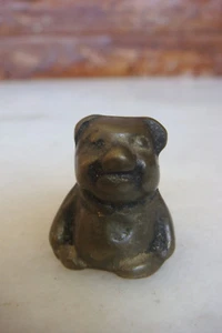 OLD VINTAGE BRONZE Teddy Bear MINIATURE FIGURINES - Picture 1 of 12