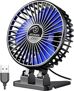 USB Desk Fan, Mini Fan Portable, 3 Speeds Desktop Table Cooling Fan, Plug in Pow - Picture 1 of 7
