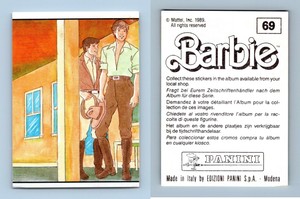 Barbie #69 Mattel 1989 Panini Sticker