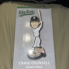 NIB 2015 CRAIG COUNSELL COLORADO SKY SOX BOBBLEHEAD SGA BREWERS 8/22/15