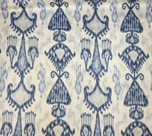 Khander Ikat in Indigo BTY Robert Allen 100% Cotton 54" W - Picture 1 of 2