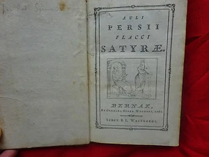 AULI PERSII FLACCI - Satyrae. Bernae, Walthardi - Imagen 1 de 1