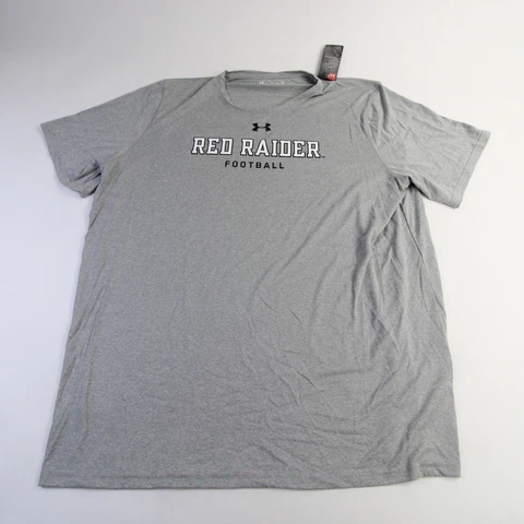 Texas Tech Red Raiders Under Armour HeatGear Short Sleeve Shirt Men's Gray New Cover