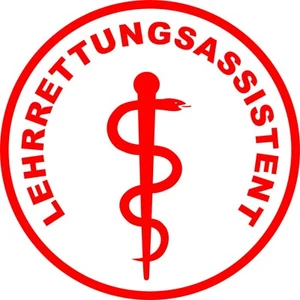 Aufkleber Lehrrettungsassistent mit Äskulapstab - Picture 1 of 3