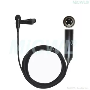 Phantom Power XLR Lavalier Lapel Microphone for Canon Sony Panasonic Camcorders - Picture 1 of 4