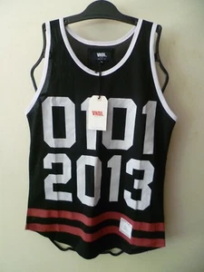 Women's VNDL Muscle 0101 Size S Boho Tank Top 2013 Black Vandal (NEW) - Picture 1 of 9