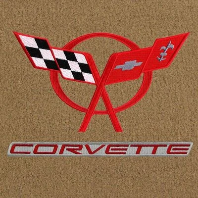 Lloyd Mats Velourtex C5 Corvette Double Logo 3 Pc Mat Set (1997-2004)  Foto 1 de 4