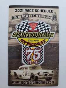 The Sportsdrome Speedway 2021 Race Schedule 75 Yr Anniversary Jeffersonville IN - Picture 1 of 4