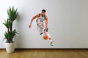 Giannis Antetokounmpo Wall Decal Milwaukee Bucks Removable Sticker Cling    