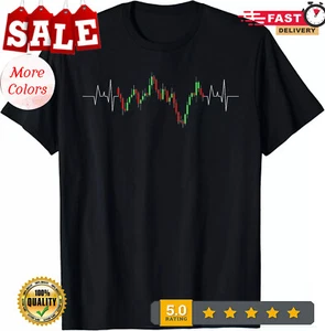 Cool Stock Trading For Men Women Candlestick Stock Market Gift Unisex T-Shirt - Picture 1 of 14