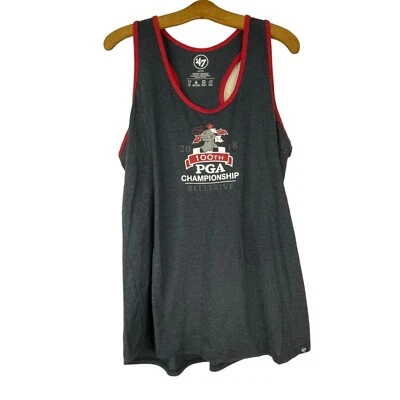 Camiseta sin mangas 47 Brand 100th PGA Championship negra cuello redondo espalda deportiva talla XL NUEVA CON ETIQUETAS Foto 1 de 4