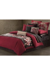 Natori Fretwork Dragon Quilted Duvet Cover Queen or King NA12-2263, NA12-2264 - Picture 1 of 3