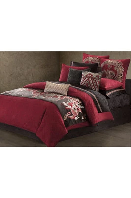 Natori Fretwork Dragon Quilted Duvet Cover Queen or King NA12-2263, NA12-2264 - Image 1 of 3