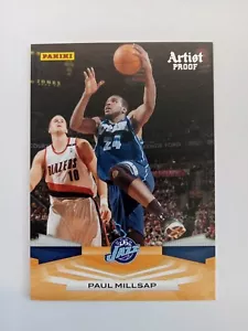 2009-10 Panini Artist Proof Basketball #244 Paul Millsap #d/199 Jazz Spedizione Gratuita! - Foto 1 di 2