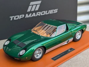 1:12 Top Marques Lamborghini Miura SV green metallic with showcase NEU NEW - Bild 1 von 8