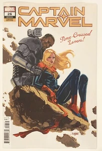 Capitana Marvel 26 1:25 Mahmud Asrar variante incentivo cubierta encuadernación desgarro en la parte posterior - Imagen 1 de 3