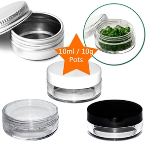 Muestra duradera Mini Botella Pequeña Contenedor Plástico Olla Lata Tarro Cosmético 10ml/10g - Imagen 1 de 5