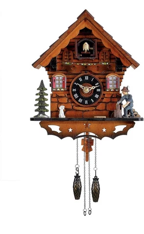 Kintrot Cuckoo Clock Traditional Black Forest  Antique Wooden Pendulum Quartz Cover