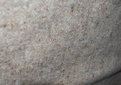 TAN & BROWN TWEED  WOOL BLEND FABRIC   MEDIUM WEIGHT    29X56  INCHES - Image 1 of 3