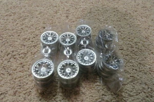 Tamiya 24mm +2mm offset BBS mesh chrome wheels (x16) - Corvette/Ferrari/Porsche - Picture 1 of 2