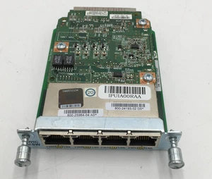 Cisco HWIC-4ESW 4-Port 10/100 Switch Interface Card w 800-ILPM-4 daughter Card - Picture 1 of 3