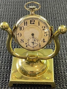 1921 Burlington Taschenuhr 21J 14k 25yr GF Gehäuse 16S Grade 107 Modell 9 läuft - Bild 1 von 13