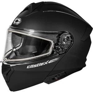 Castlex CX395 Modular Snowmobile Helmet Matte Black Large - Picture 1 of 1