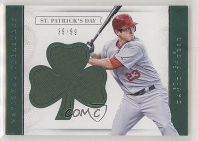 Camisetas 2016 Panini National Treasures Día de San Patricio/99 David Freese #SPD-DF Foto 1 de 2